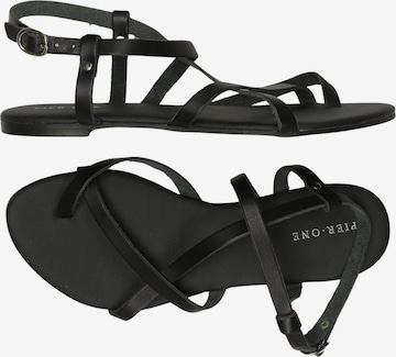 Pier One Sandalen 36 in Schwarz: Vorderseite