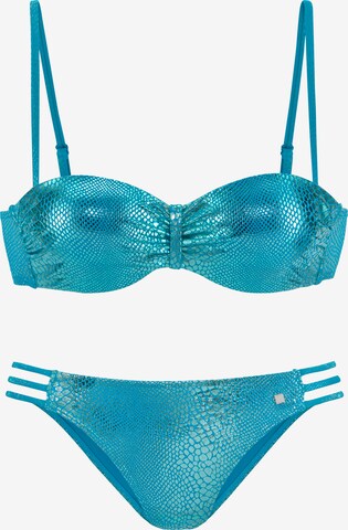 JETTE Bikini in Blue: front