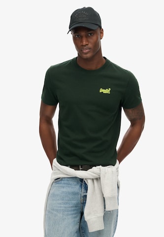 Superdry & Co Shirt 'Essential' in Groen: voorkant