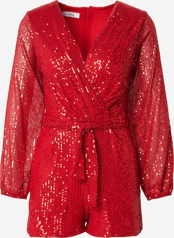 Tuta jumpsuit di WAL G. in rosso: frontale
