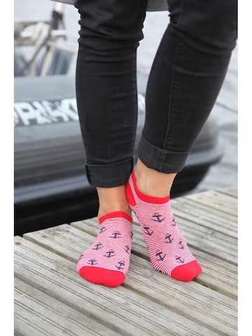 Sokisahtel Sokker 'MERMAID socks' i rød: forside