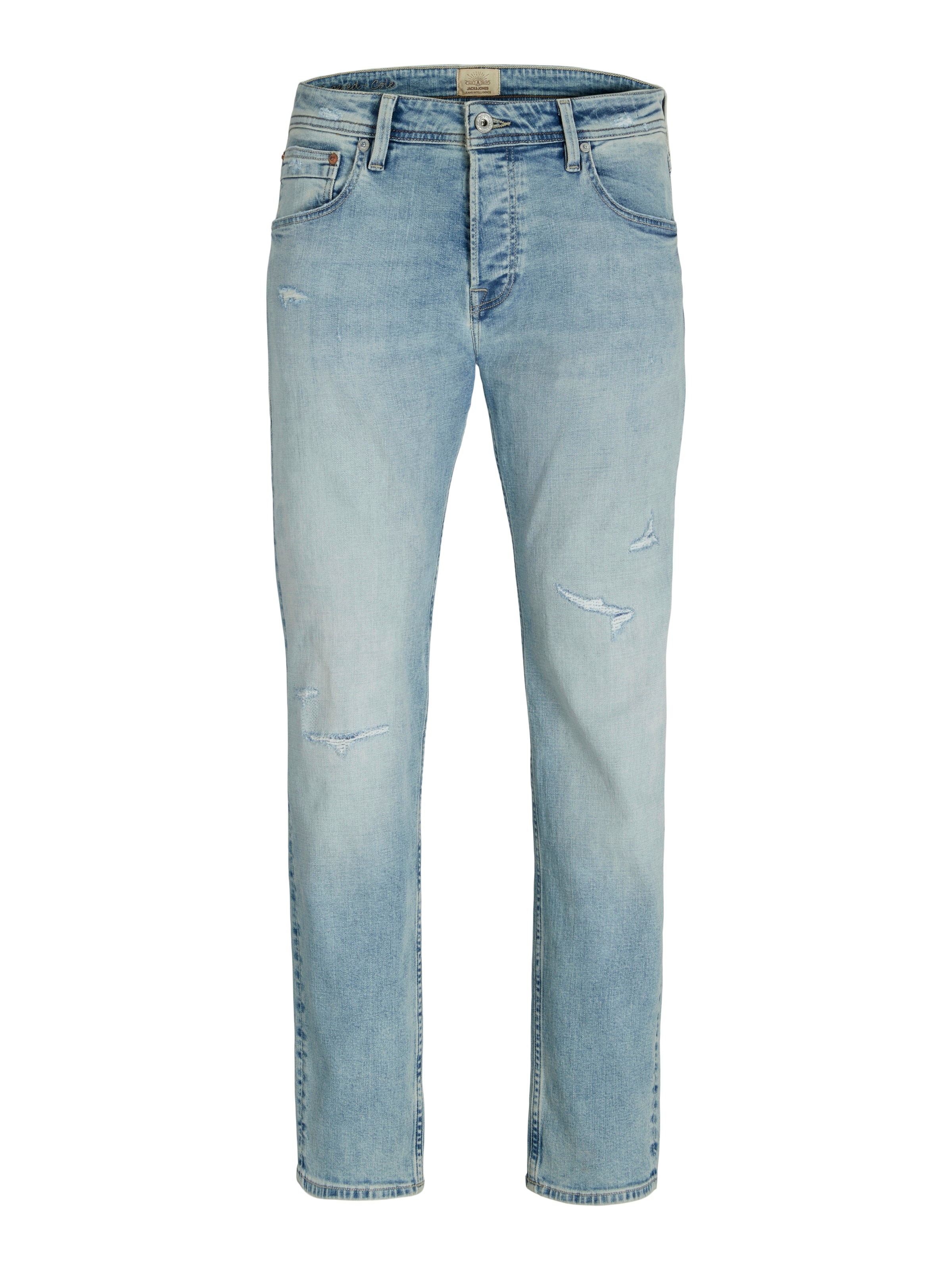 Tapered Jeans 'JJIMIKE JJCOLE' de la JACK & JONES pe albastru: față