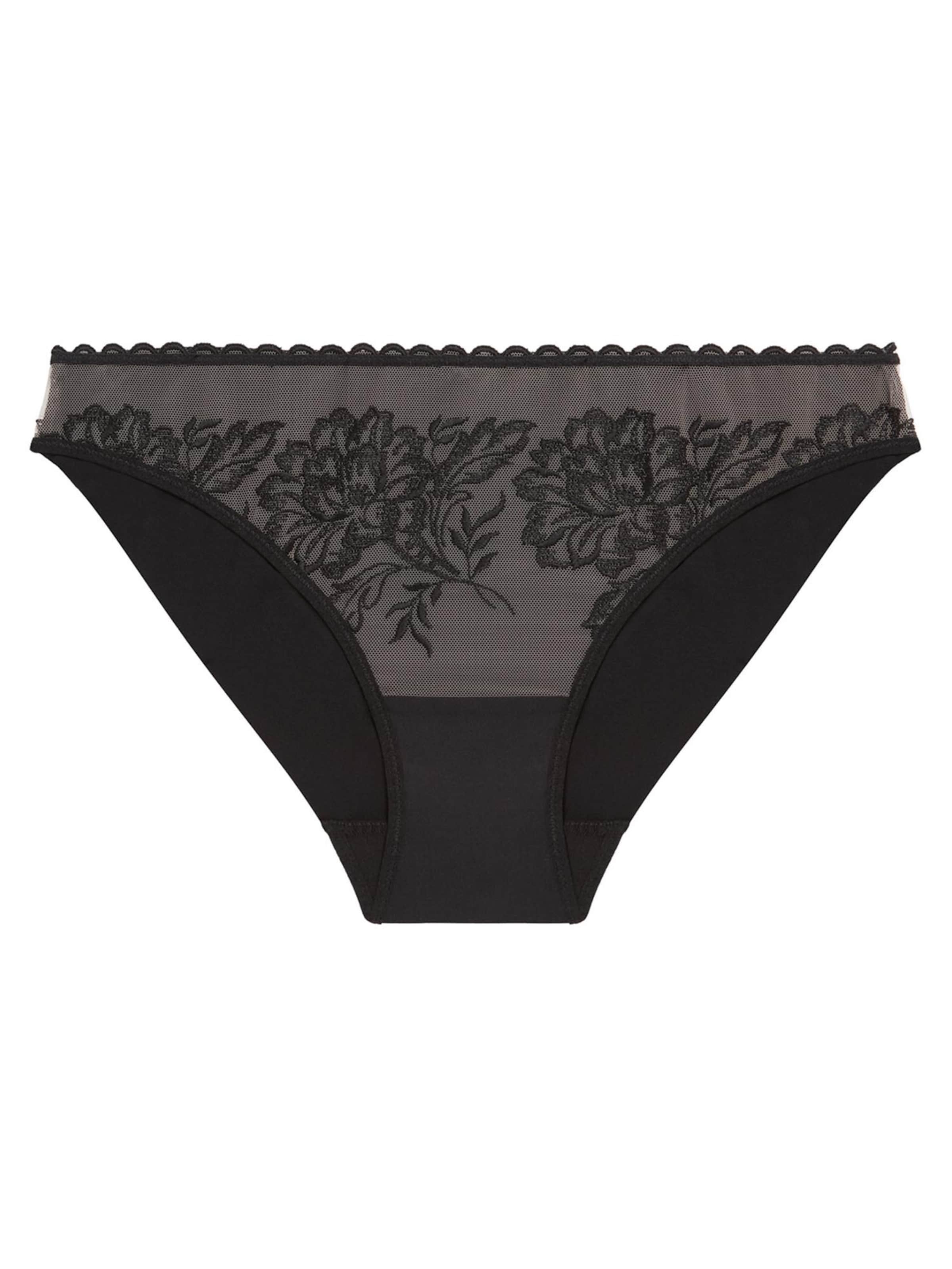 Simone Perele Panty 'Romance' in Black: front