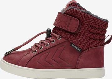 Hummel Sneakers in Rood: voorkant