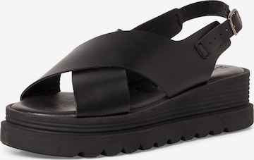 TAMARIS Strap Sandals in Black: front