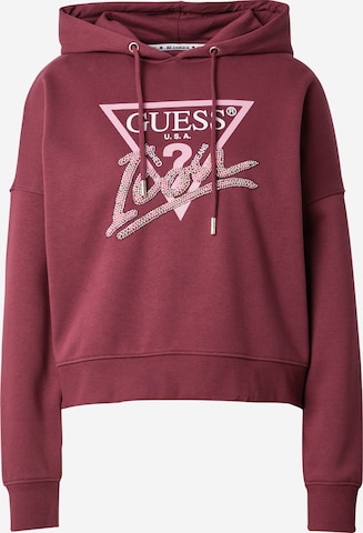 GUESS Sweatshirt in Rood: voorkant