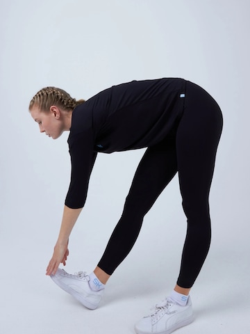 SPORTKIND Shirt '3/4 Loose Fit' in Zwart