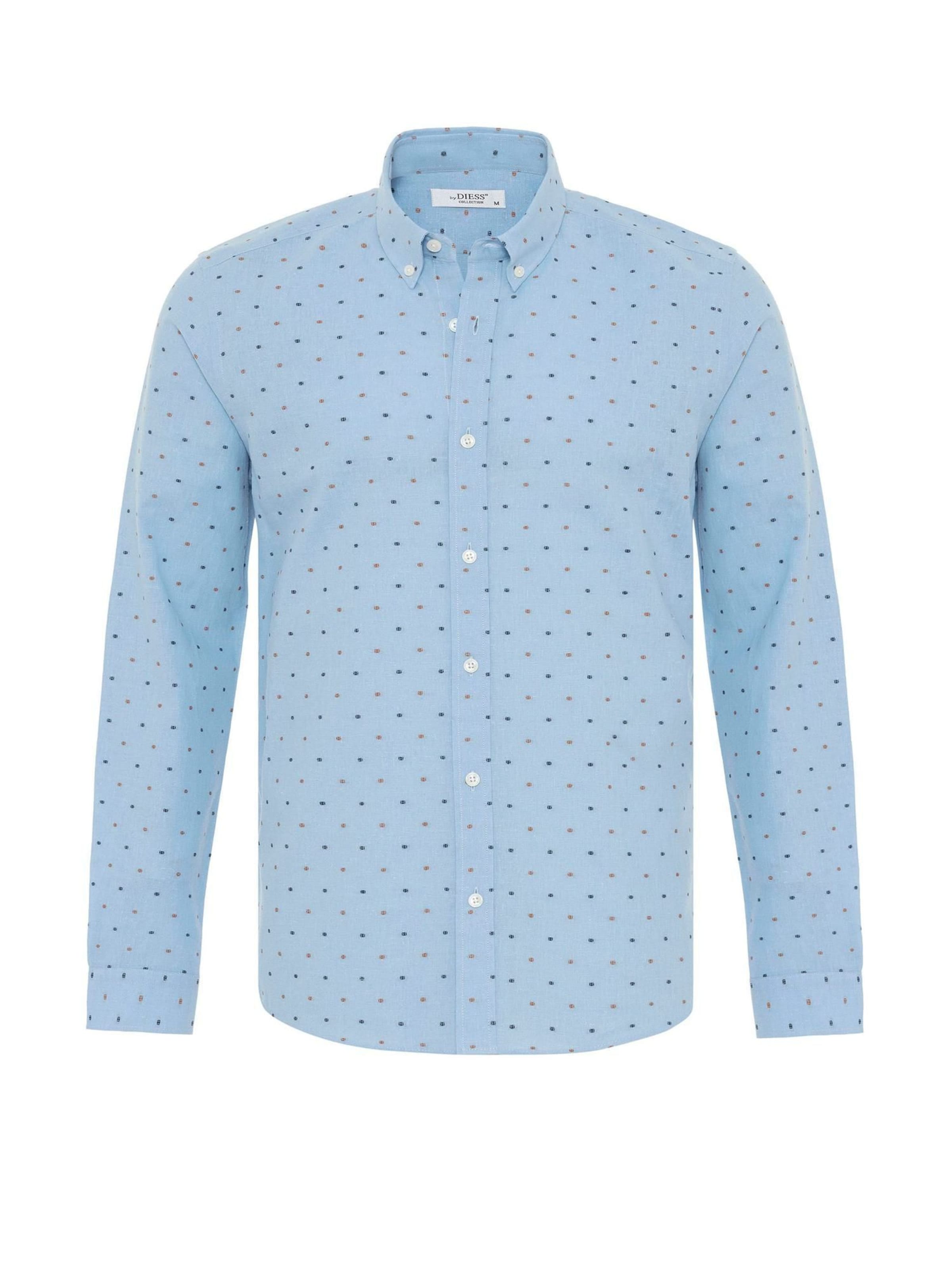 Dandalo Rovný strih Košeľa - Modrá: predná strana