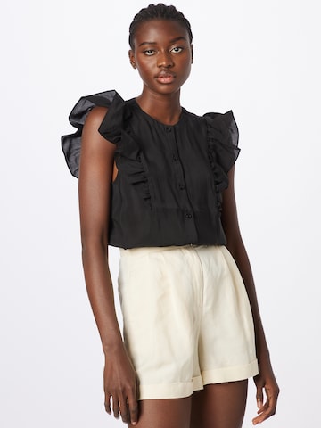SECOND FEMALE Blouse 'Kimma' in Black: front
