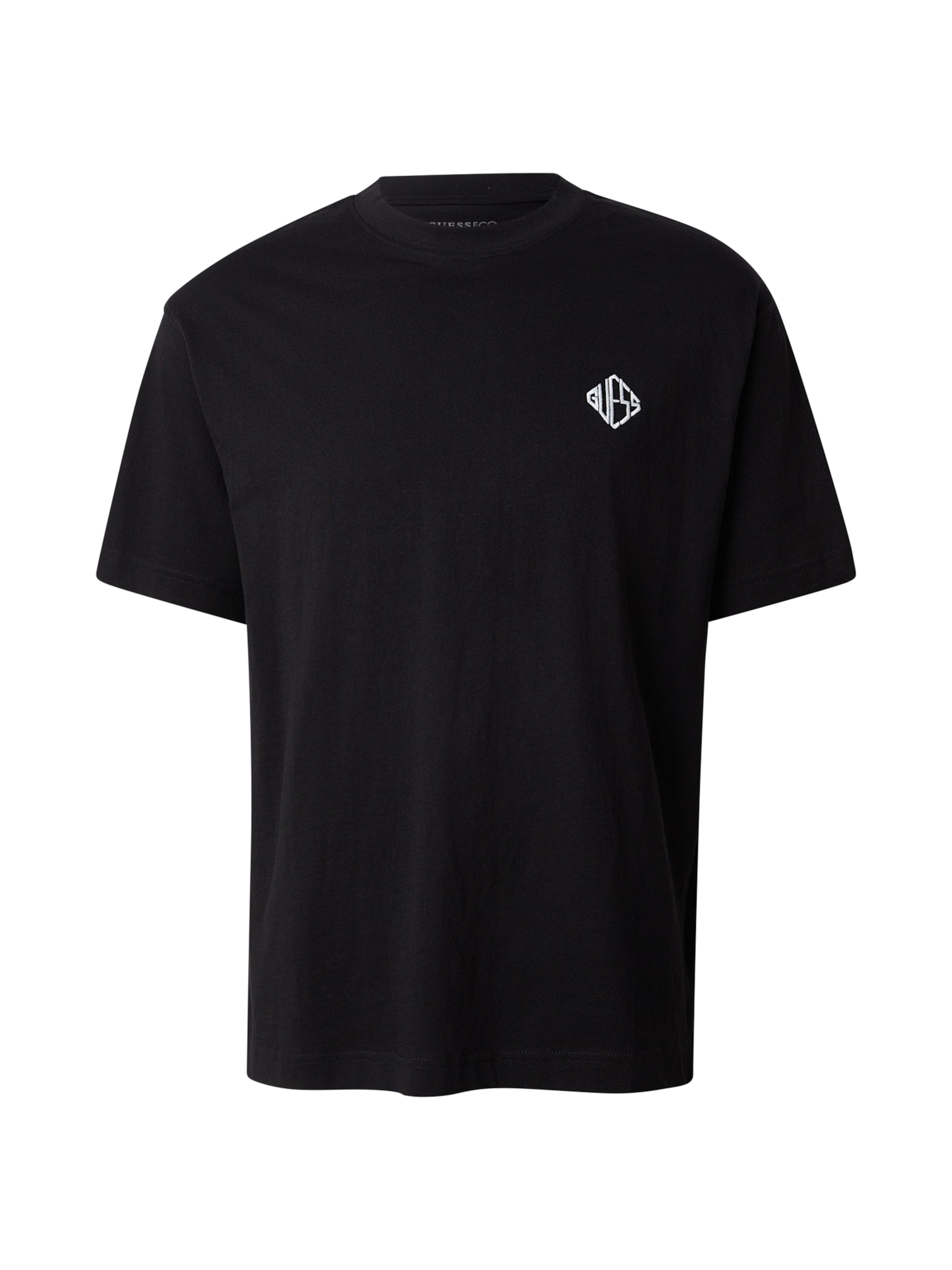 Tricou de la GUESS pe negru: față