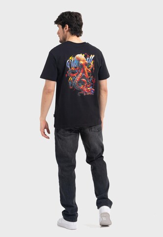 Oldskull T-Shirt 'Wrldvibe Tentacle Spectacle' in Schwarz