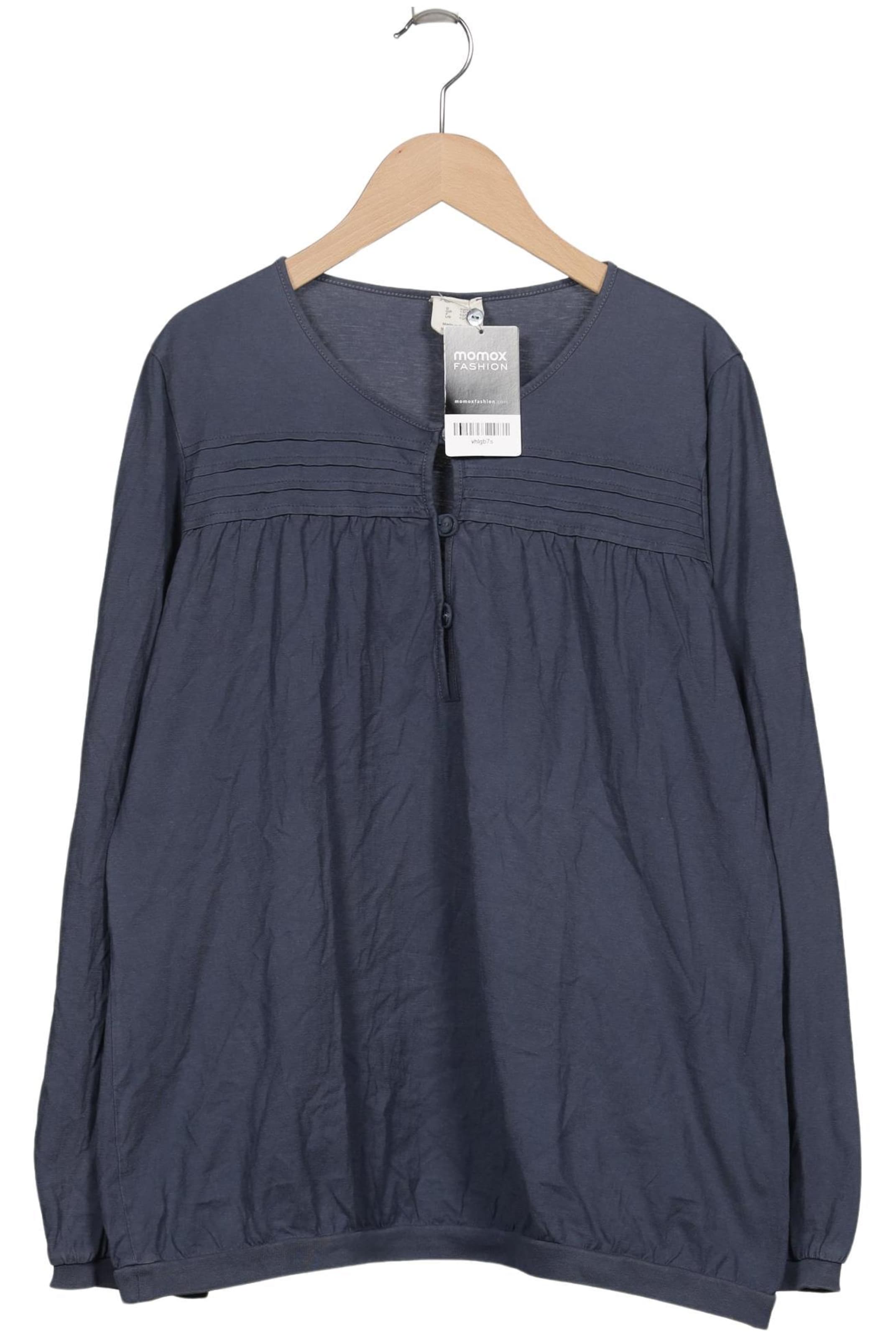 hessnatur Top & Shirt in L in Blue: front