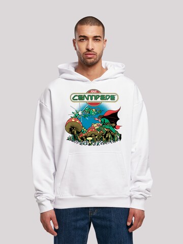 F4NT4STIC Sweatshirt 'Centipede Atari Retro Gaming' in Wit: voorkant