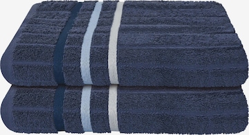 uncover by SCHIESSER Handtuch 'Ohio' in Blau: Vorderseite