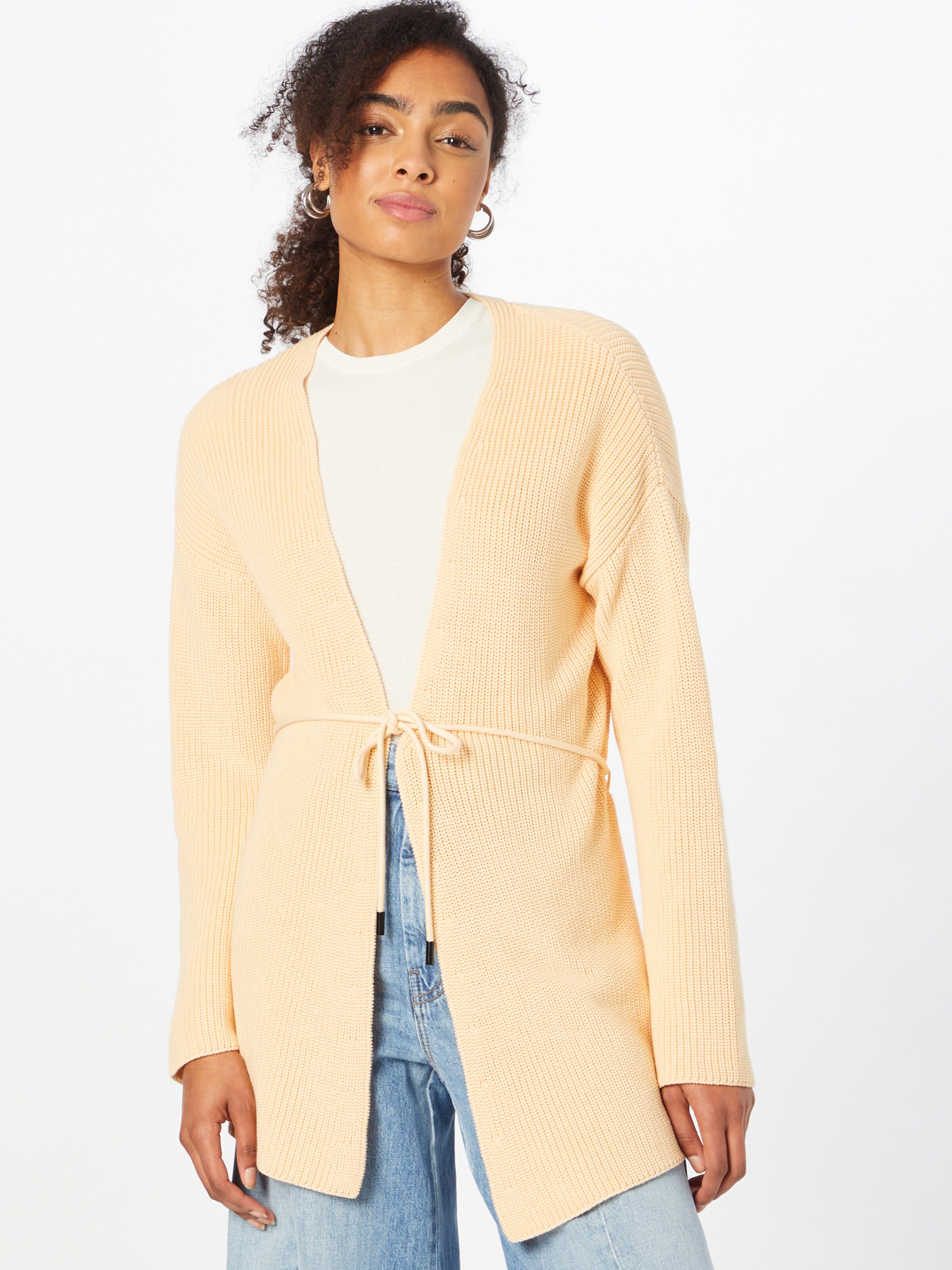 Frauen Pullover & Strick LANIUS Strickjacke (GOTS) in Beige - PO56155 Frauen Pullover & Strick LANIUS Strickjacke (GOTS) in Beige - PO56155