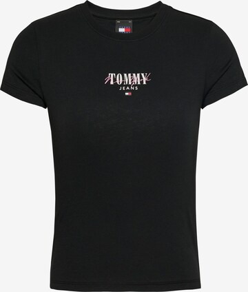 T-shirt 'Essential' Tommy Jeans Curve en noir : devant