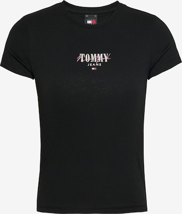 Tommy Jeans Curve Μπλουζάκι 'Essential' σε μαύρο: μπροστά