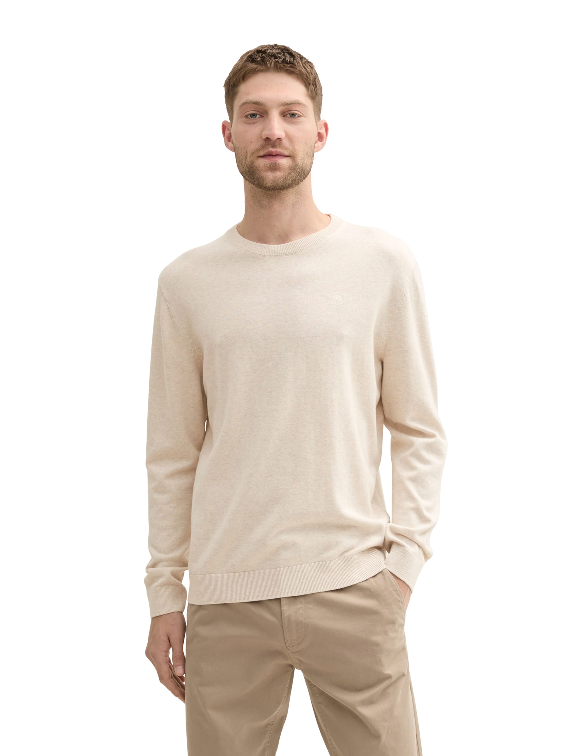 TOM TAILOR Pullover in Beige: Vorderseite