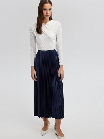 Touché Privé Nederdel 'Pleated Skirt' i blå