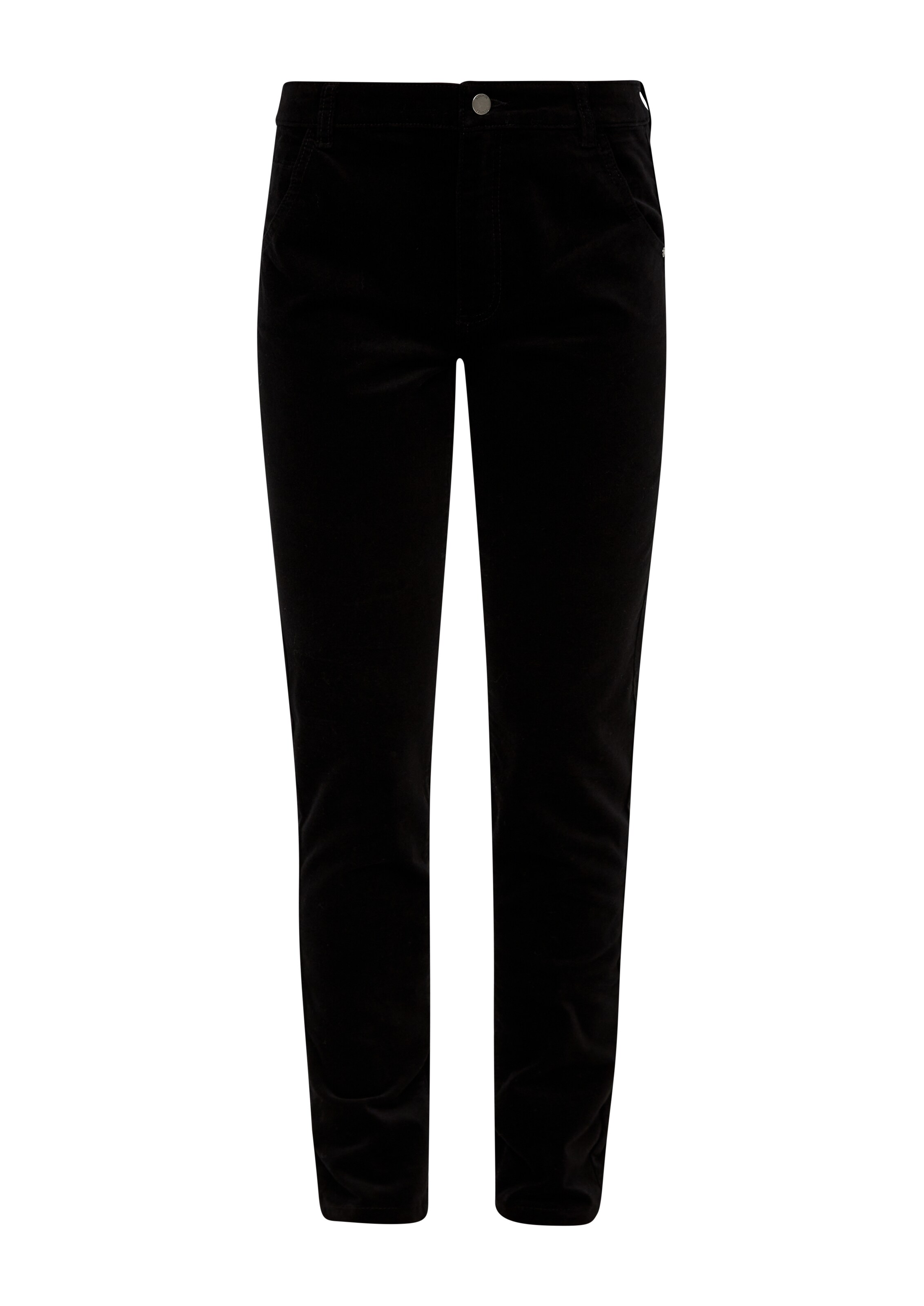 s.Oliver Slimfit Hose in Schwarz: Vorderseite