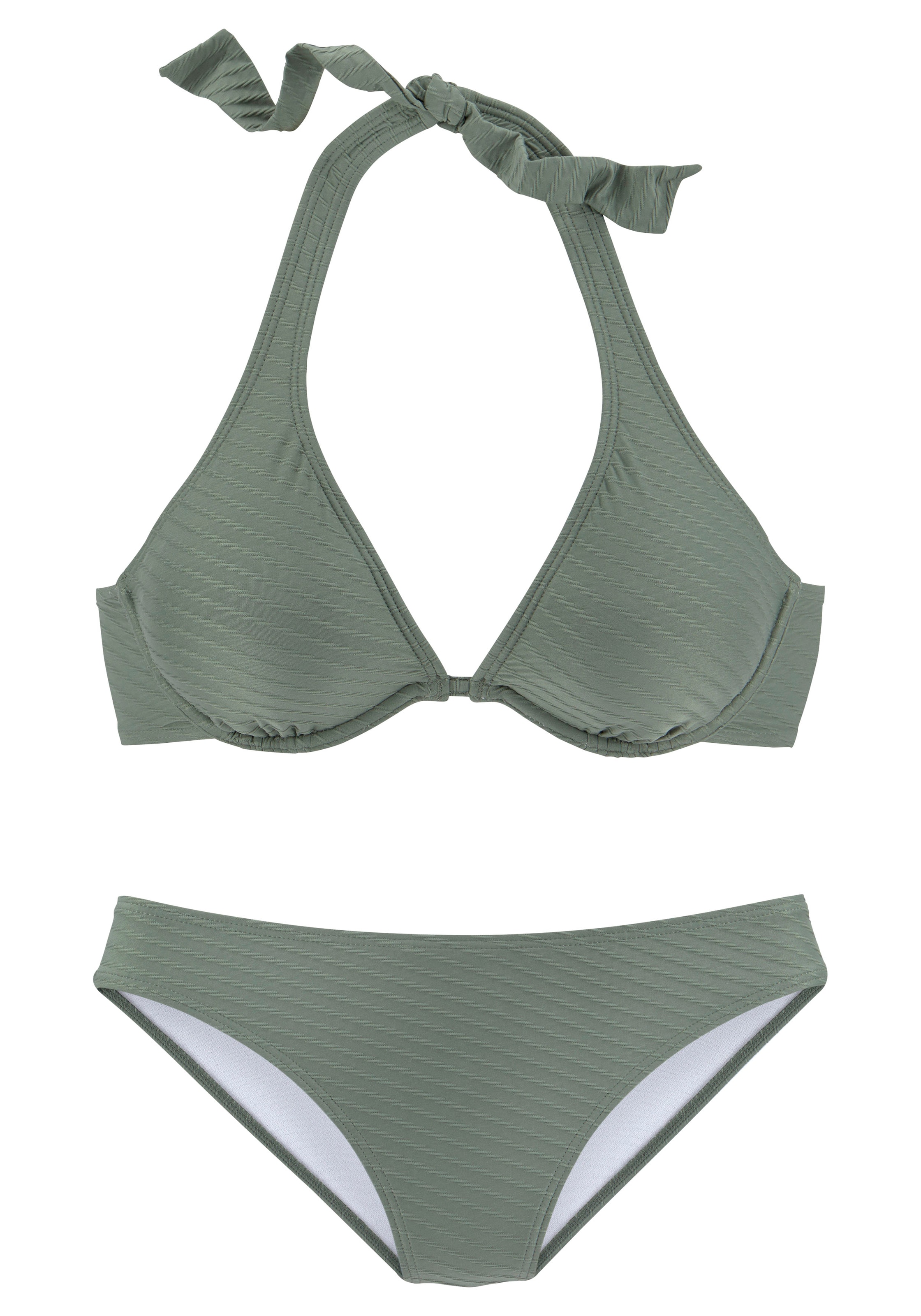 s.Oliver Triangel Bikini in Grün: Vorderseite