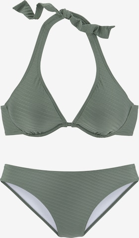 Bikini di s.Oliver in verde: frontale