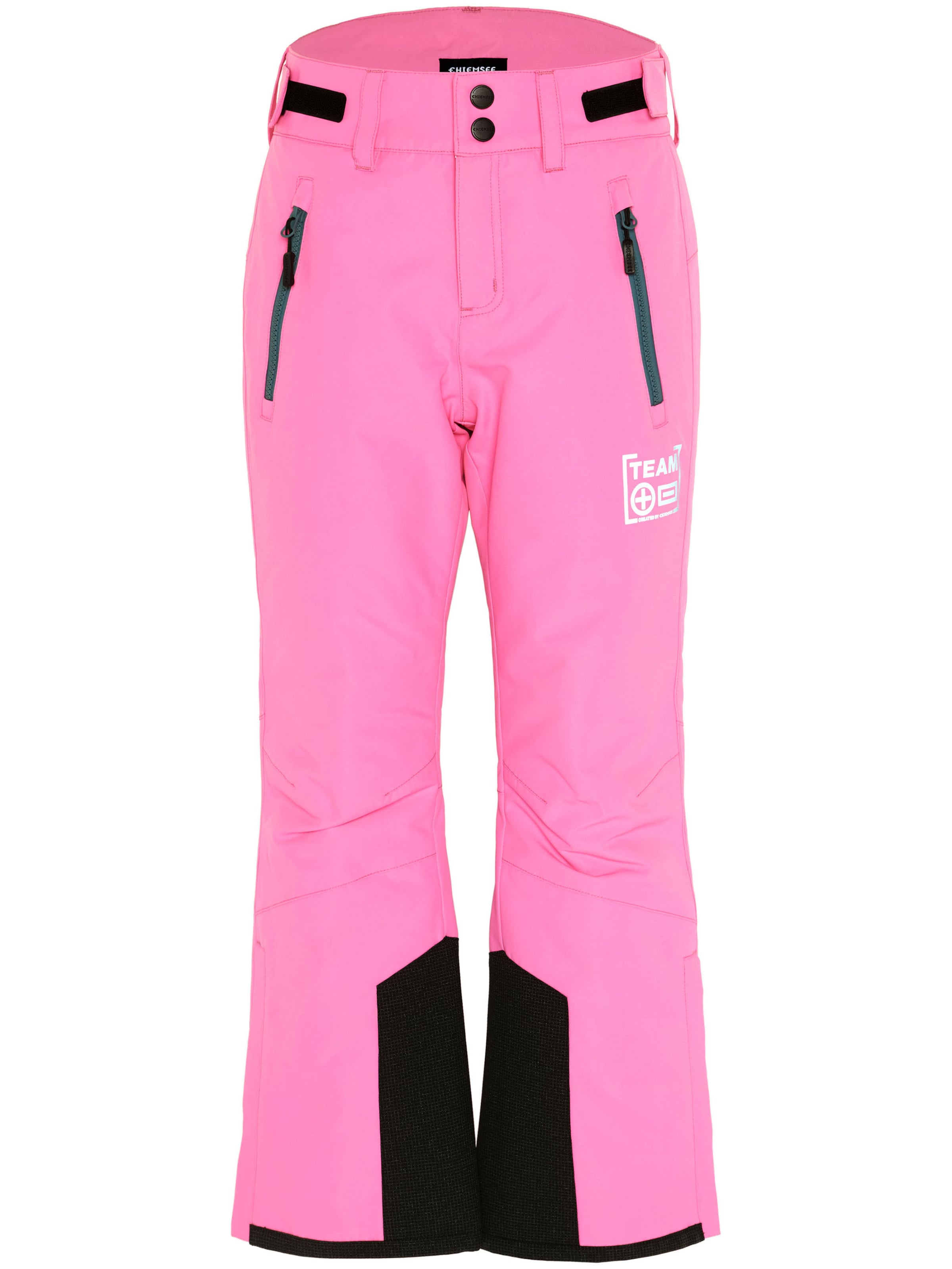 CHIEMSEE Regular Workout Pants ' mit reflektierendem Print ' in Pink: front