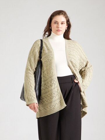 Z-One Strickjacke in Grün: Vorderseite