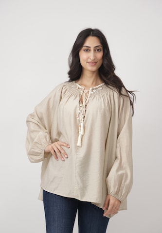 CHERRY KOKO Tuniek in Beige: voorkant