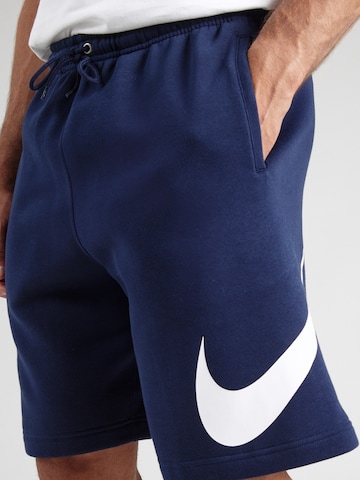 Nike Sportswear Avar lõige Püksid 'CLUB', värv sinine