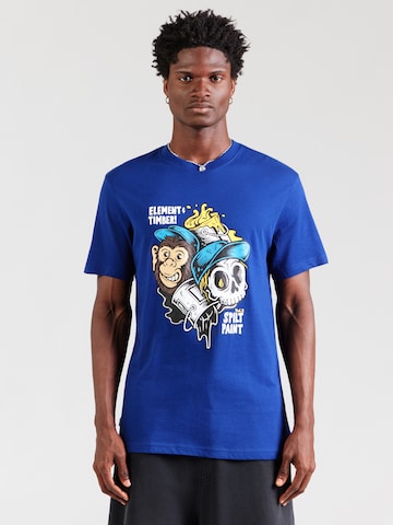 T-Shirt 'FLOW' ELEMENT en bleu : devant