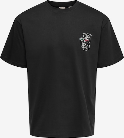 Only & Sons Majica 'ONSFred' u crna / bijela, Pregled proizvoda