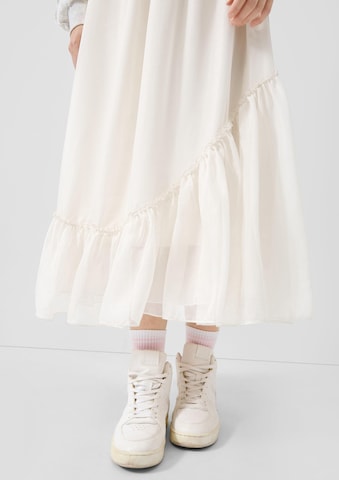 QS Skirt in Beige: front