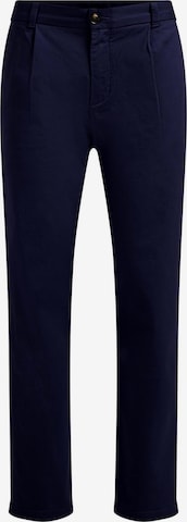 Coupe slim Pantalon à pince WE Fashion en bleu : devant