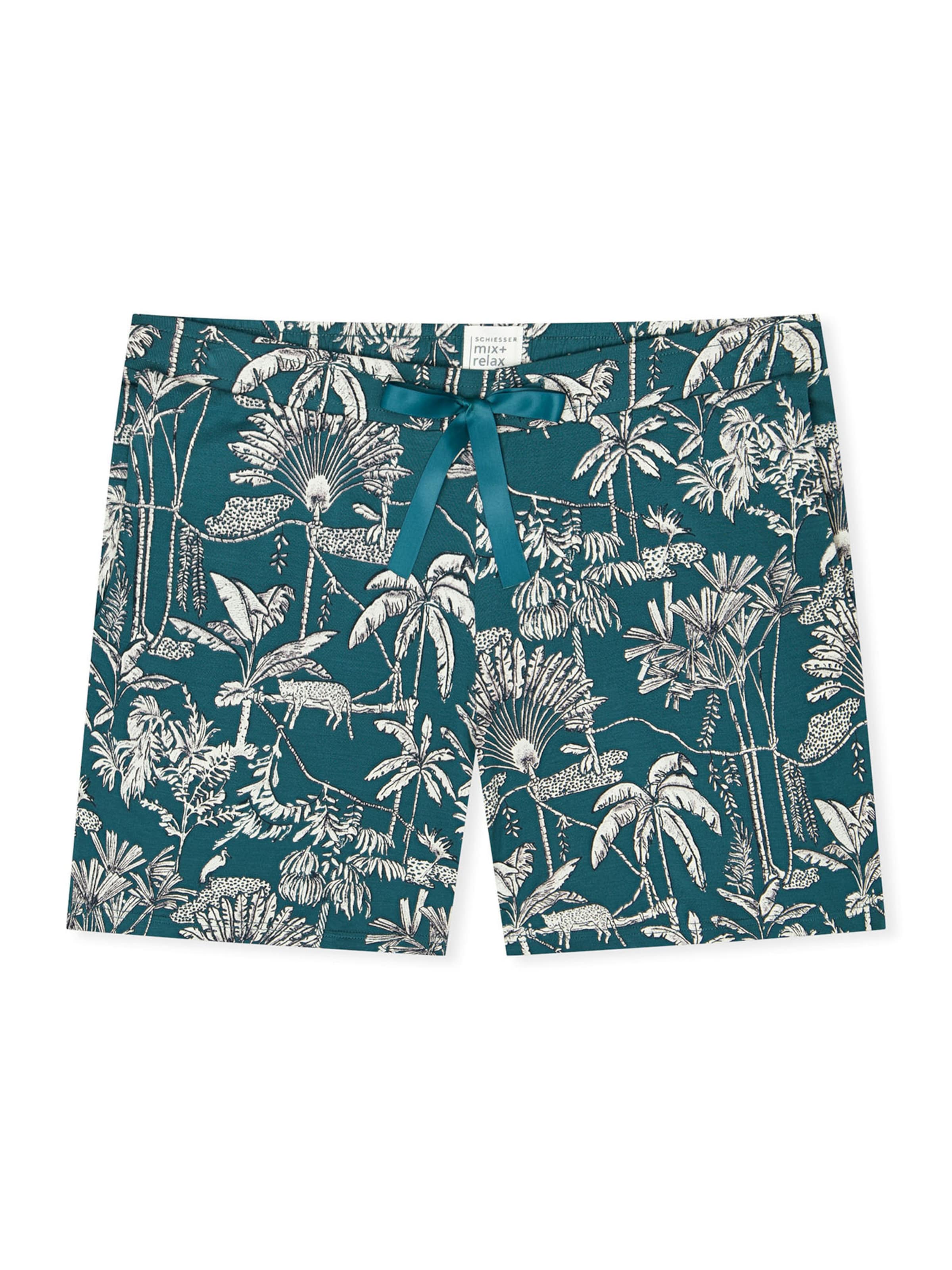 Pantalon de pyjama 'Mix Relax' SCHIESSER en vert : devant