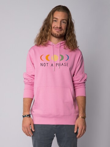 Sweat-shirt 'Not a Phase' Watapparel en rose : devant