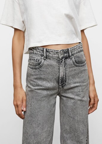 MANGO TEEN Wide leg Jeans 'Сulottet' in Grey