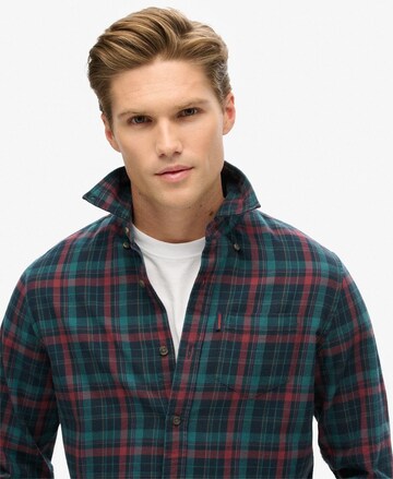 Superdry Regular fit Overhemd in Groen