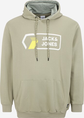 Jack & Jones PlusSweater majica 'Logan' - zelena boja: prednji dio