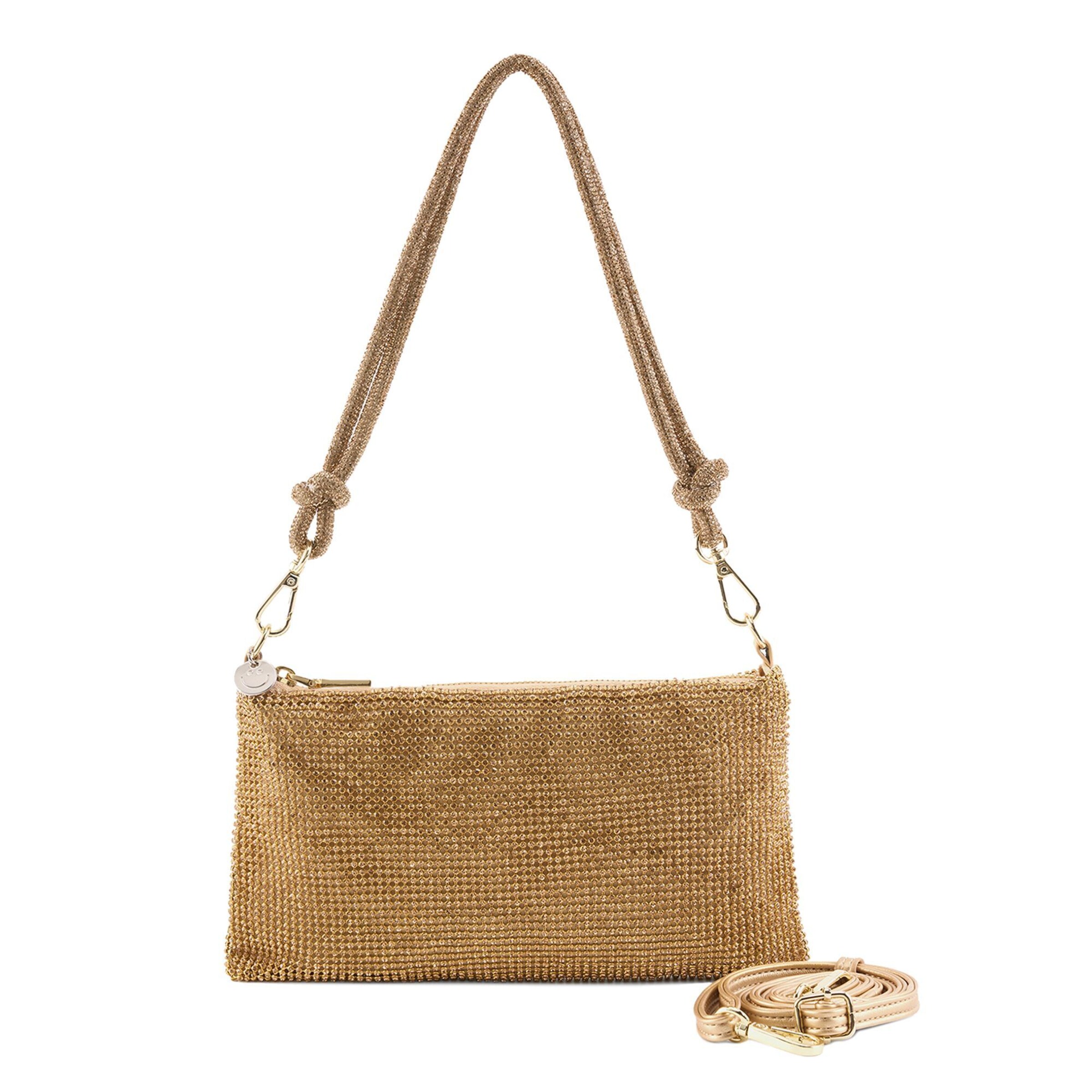 Sac bandoulière 'Hallila' Seidenfelt en or : devant