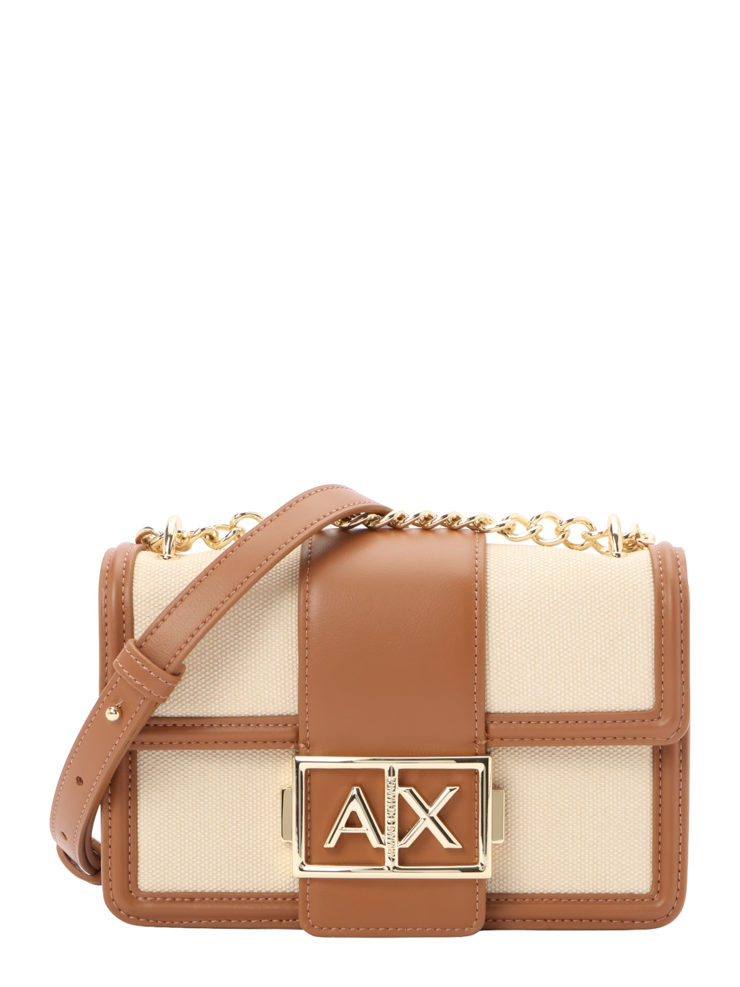 Geantă de umăr de la ARMANI EXCHANGE pe bej: față
