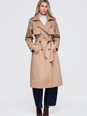 Ombre Between-seasons coat in Beige