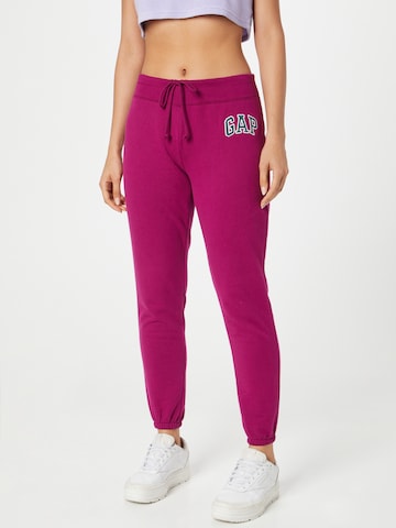 GAP Tapered Trousers in Purple: front