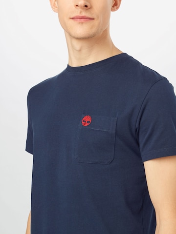 TIMBERLAND T-Shirt 'Dun-Riv' in Blau