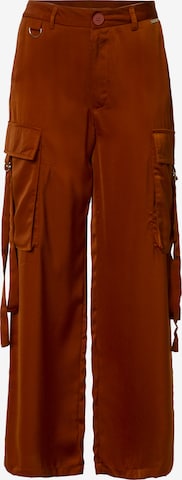 Influencer Wide Leg Gargohousut värissä ruskea: etupuoli