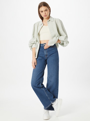 Monki Wide leg Jeans in Blauw