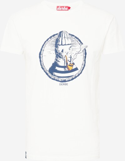 Derbe T-Shirt 'Matrosenmöwe' in dunkelblau / dunkelgelb / weiß, Produktansicht