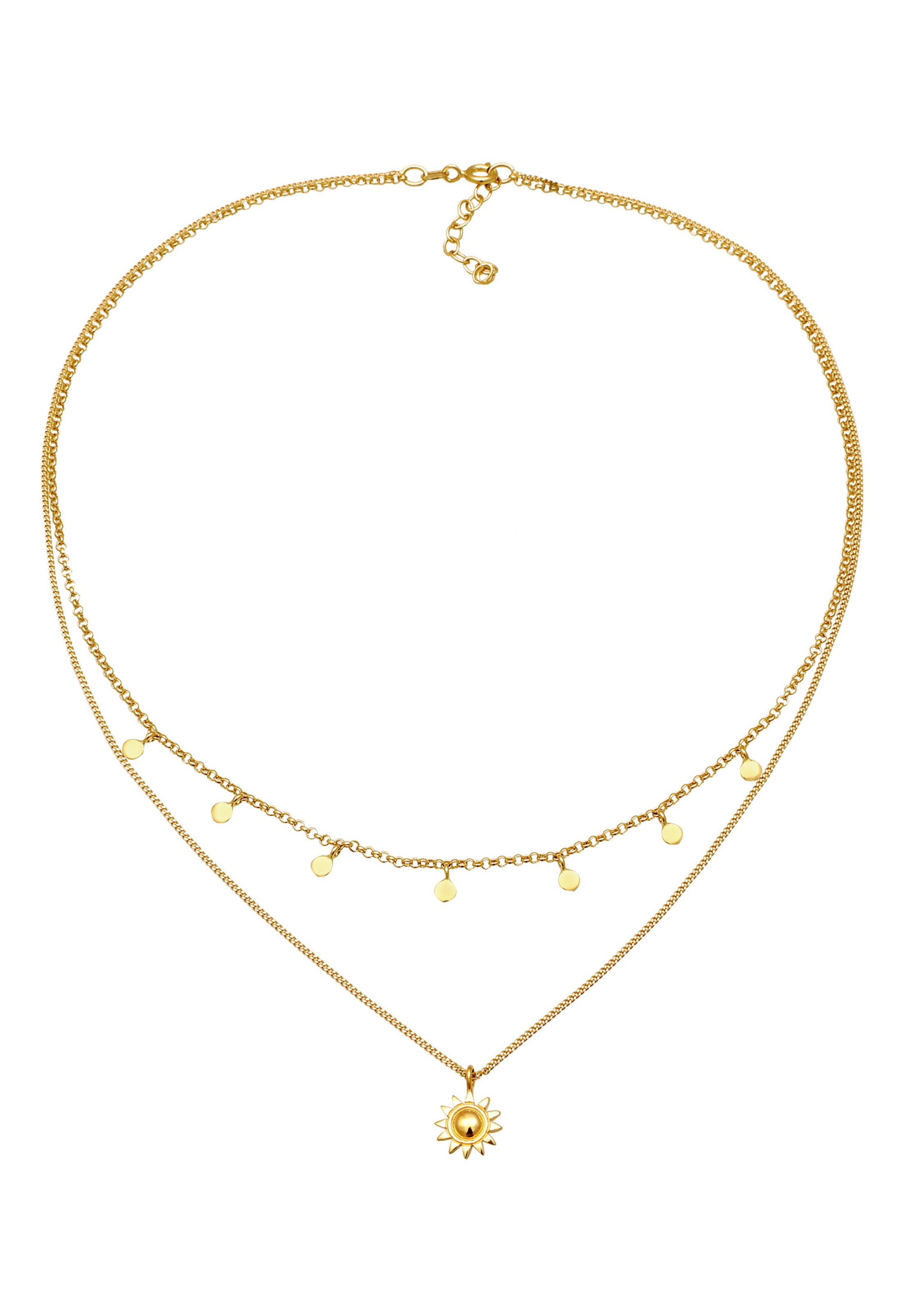 ELLI Kette in Gold: Vorderseite