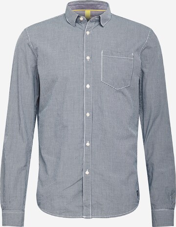 Slim fit Camicia 'Vichy' di TOM TAILOR DENIM in blu: frontale