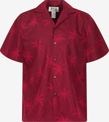 Chemise 'Palmshadow' KY's en rouge : devant